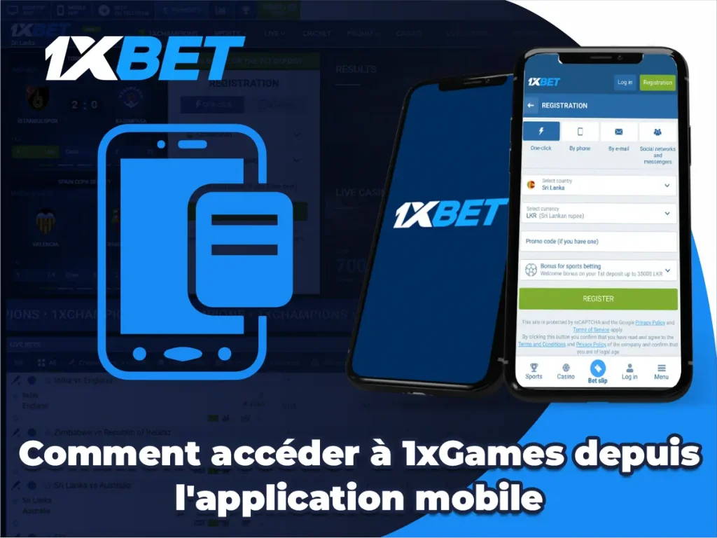 accès depuis l'application mobile