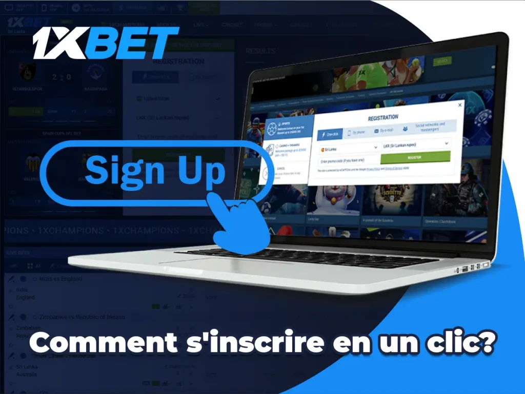 Comment s'inscrire en un clic
